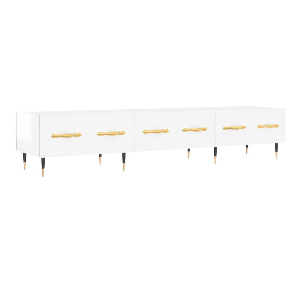 furnicato TV-Schrank Hochglanz-Weiß 150x36x30 cm Holzwerkstoff (1-St) von furnicato