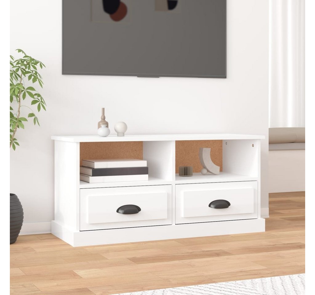 furnicato TV-Schrank Hochglanz-Weiß 93x35,5x45 cm Holzwerkstoff (1-St) von furnicato