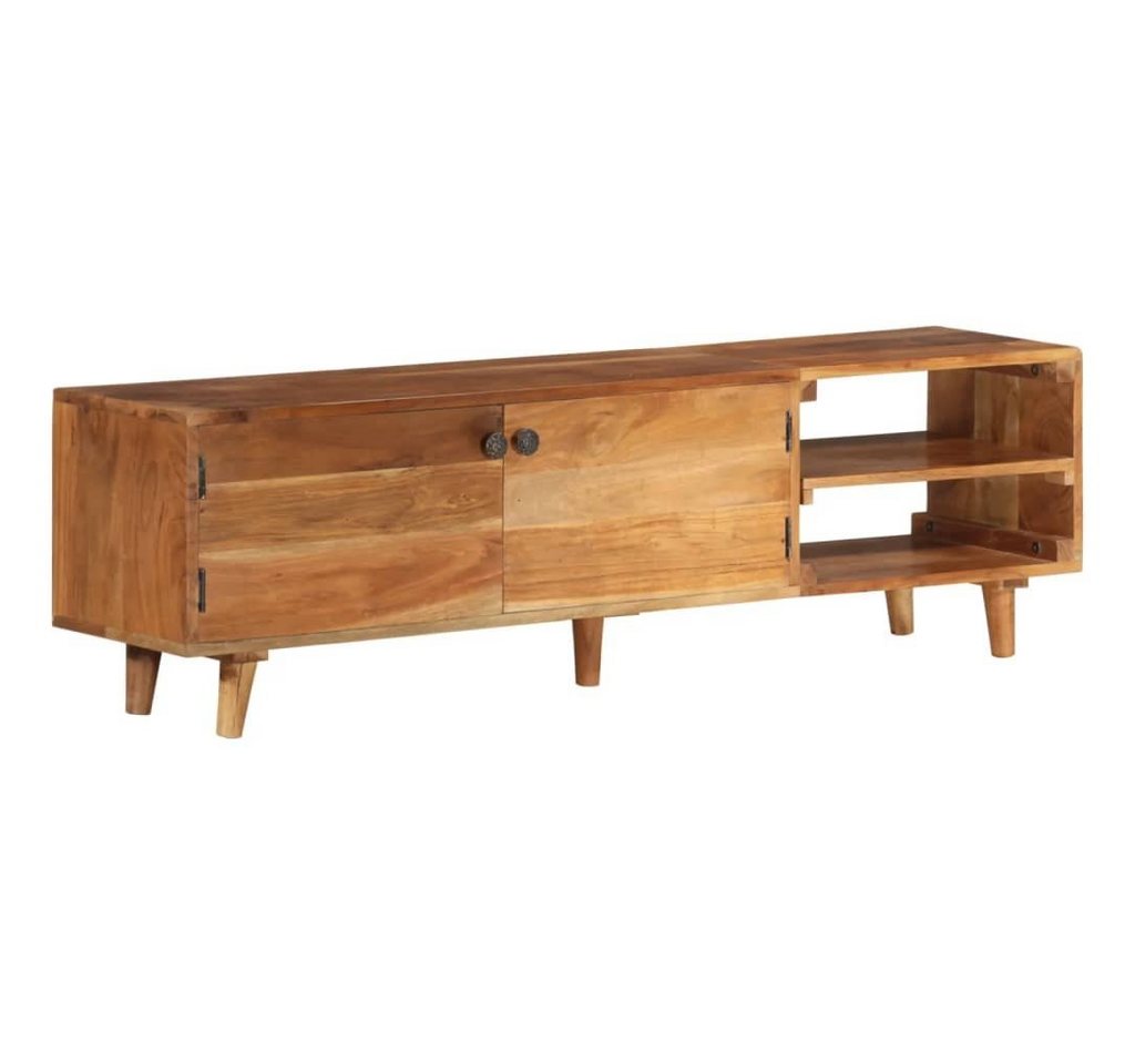 furnicato TV-Schrank Massivholz Massivholz Honigfarbenes Finish 140x30x40 cm (1-St) von furnicato