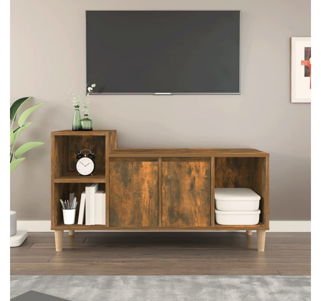 furnicato TV-Schrank Räuchereiche 100x35x55 cm Holzwerkstoff von furnicato