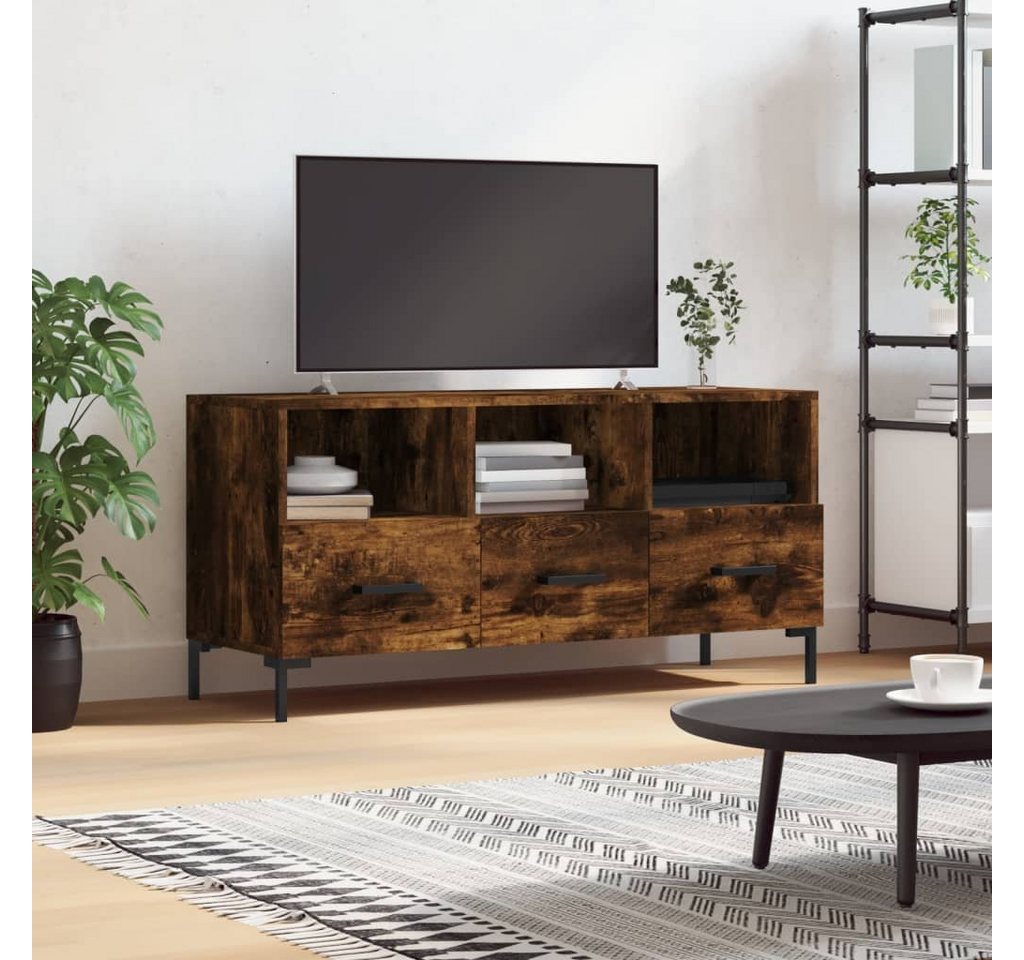 furnicato TV-Schrank Räuchereiche 102x36x50 cm Holzwerkstoff von furnicato