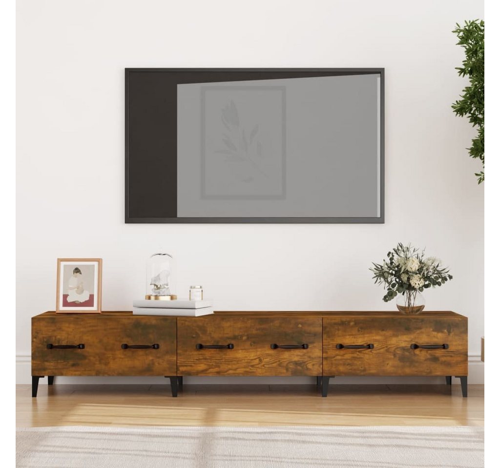 furnicato TV-Schrank Räuchereiche 150x34,5x30 cm Holzwerkstoff von furnicato