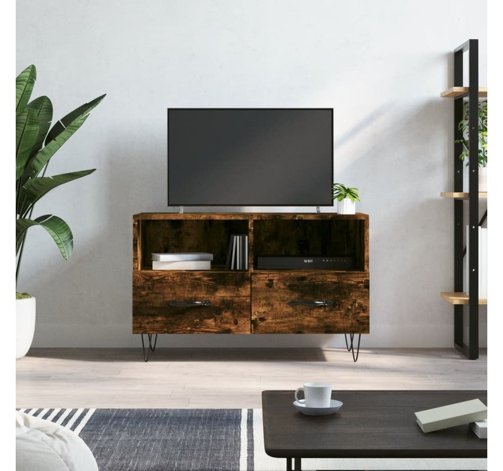 furnicato TV-Schrank Räuchereiche 80x36x50 cm Holzwerkstoff von furnicato