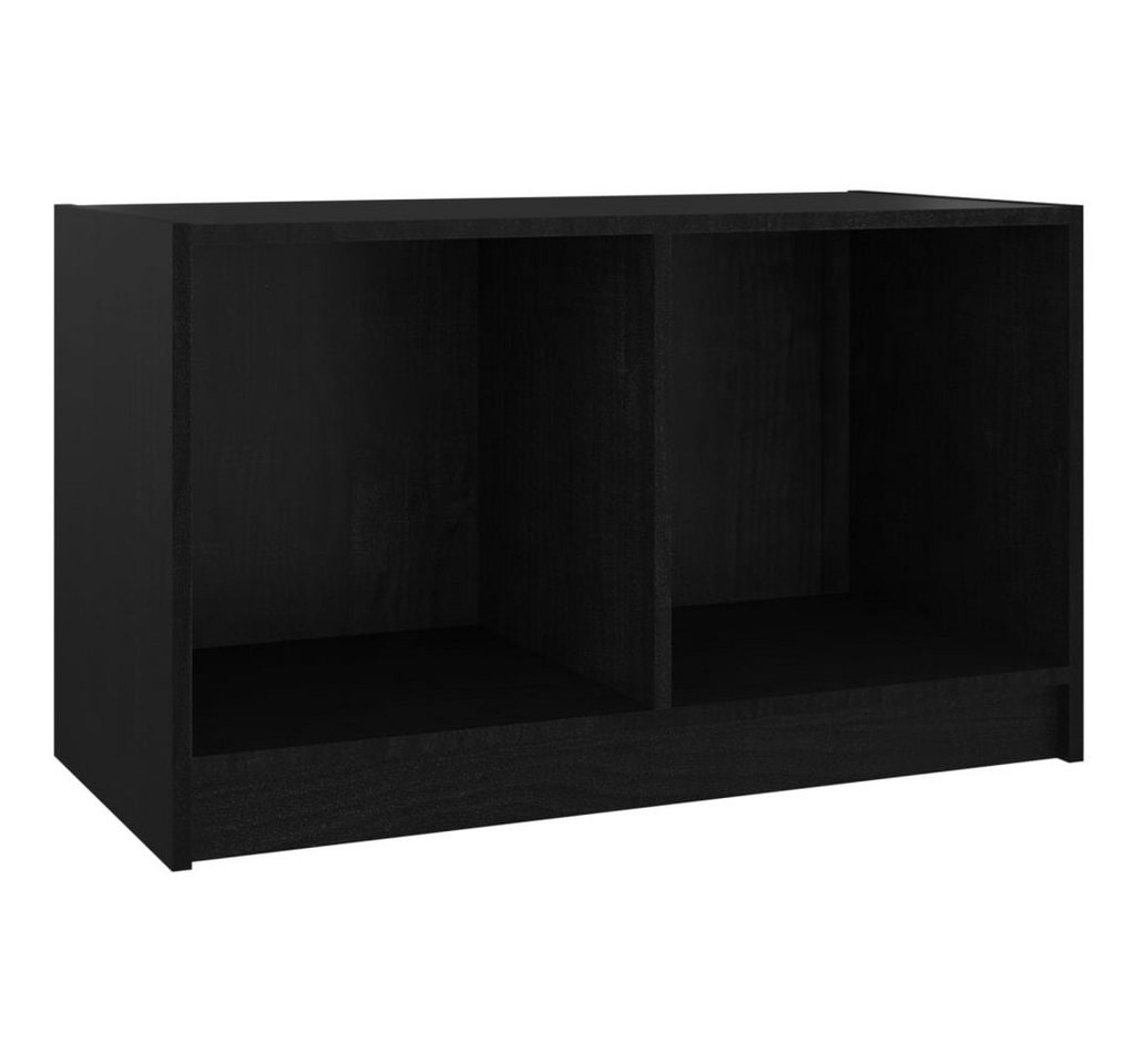 furnicato TV-Schrank Schwarz 70x33x42 cm Massivholz Kiefer von furnicato