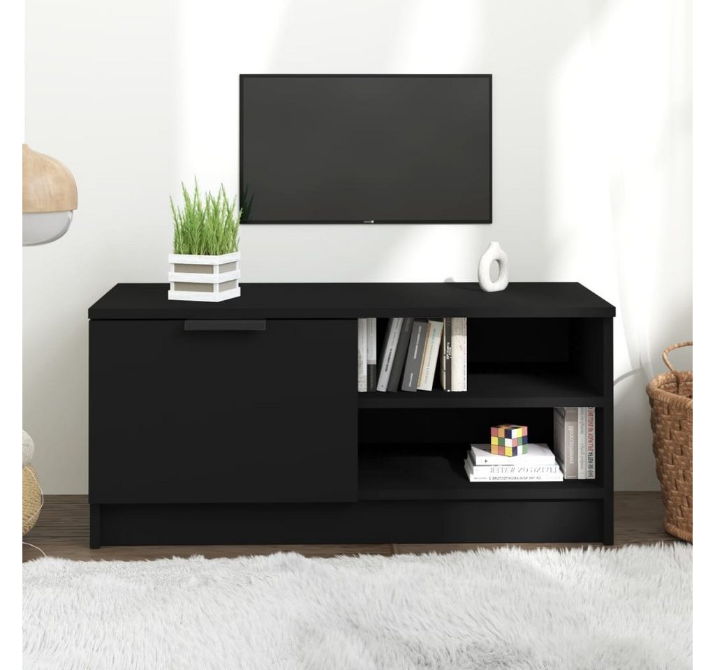 furnicato TV-Schrank Schwarz 80x35x36,5 cm Holzwerkstoff (1-St) von furnicato