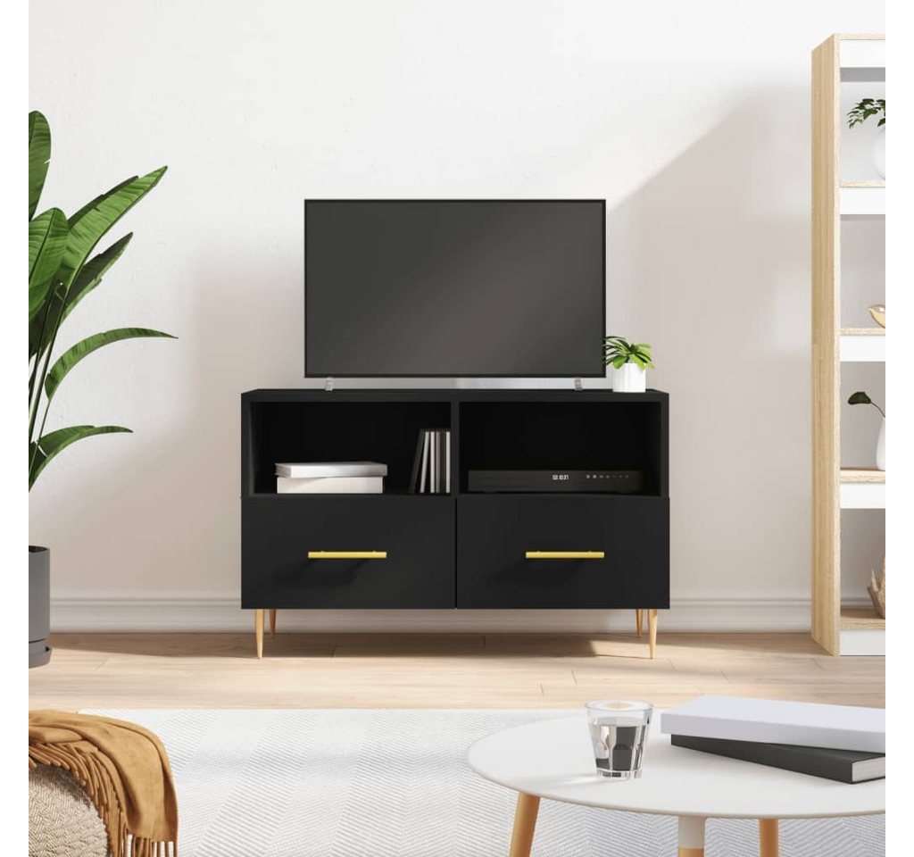 furnicato TV-Schrank Schwarz 80x36x50 cm Holzwerkstoff von furnicato