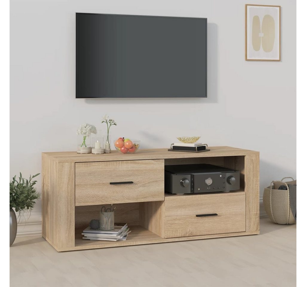 furnicato TV-Schrank Sonoma-Eiche 100x35x40 cm Holzwerkstoff von furnicato