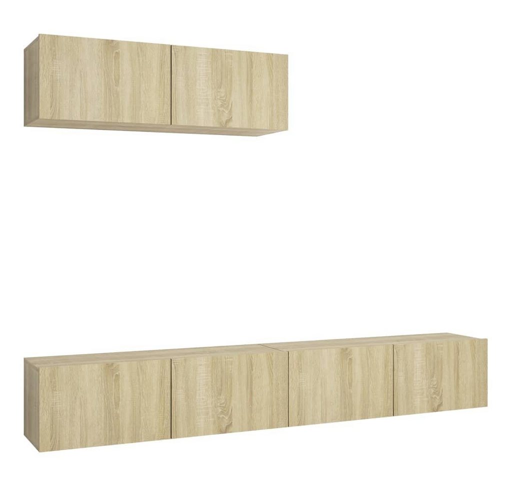 furnicato TV-Schrank TV-Schränke 3 Stk. Sonoma-Eiche Holzwerkstoff (1-St) von furnicato