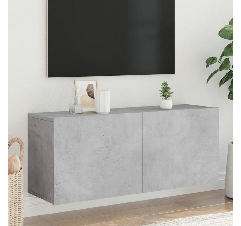 furnicato TV-Schrank TV-Wandschrank Betongrau 100x30x41 cm (1-St) von furnicato
