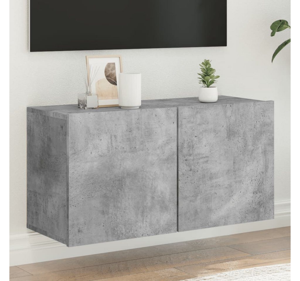 furnicato TV-Schrank TV-Wandschrank Betongrau 80x30x41 cm (1-St) von furnicato