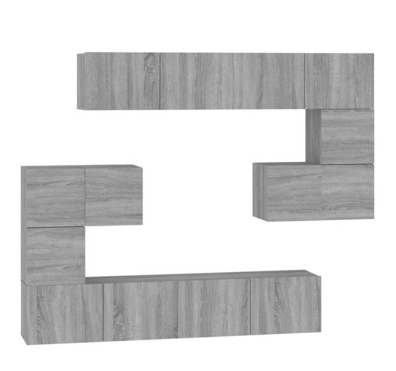 furnicato TV-Schrank TV-Wandschrank Grau Sonoma Holzwerkstoff (1-St) von furnicato