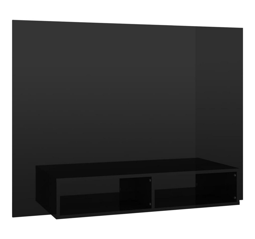 furnicato TV-Schrank TV-Wandschrank Hochglanz-Schwarz 120x23,5x90 cm Holzwerkstoff von furnicato