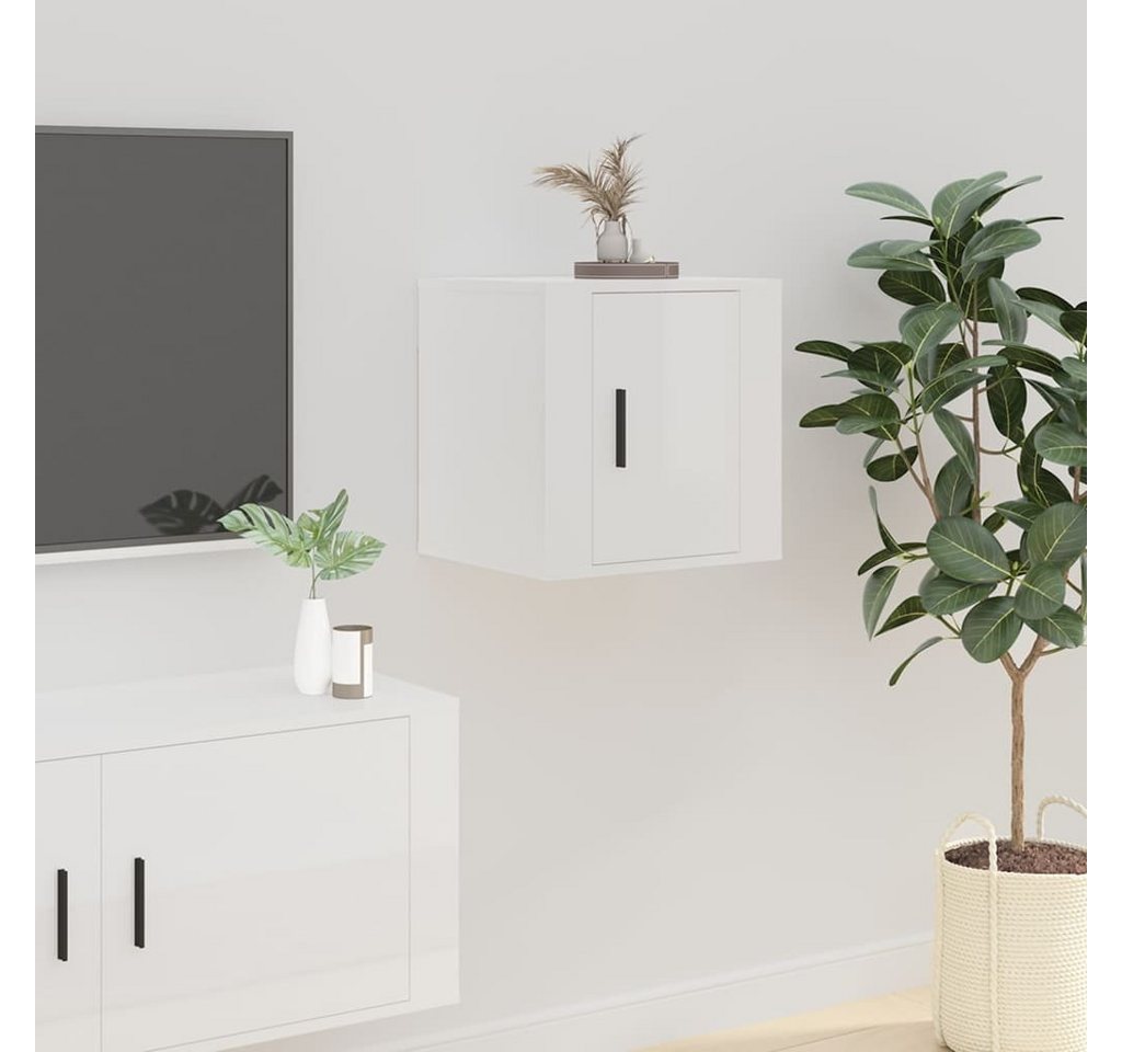 furnicato TV-Schrank TV-Wandschrank Hochglanz-Weiß 40x34,5x40 cm (1-St) von furnicato