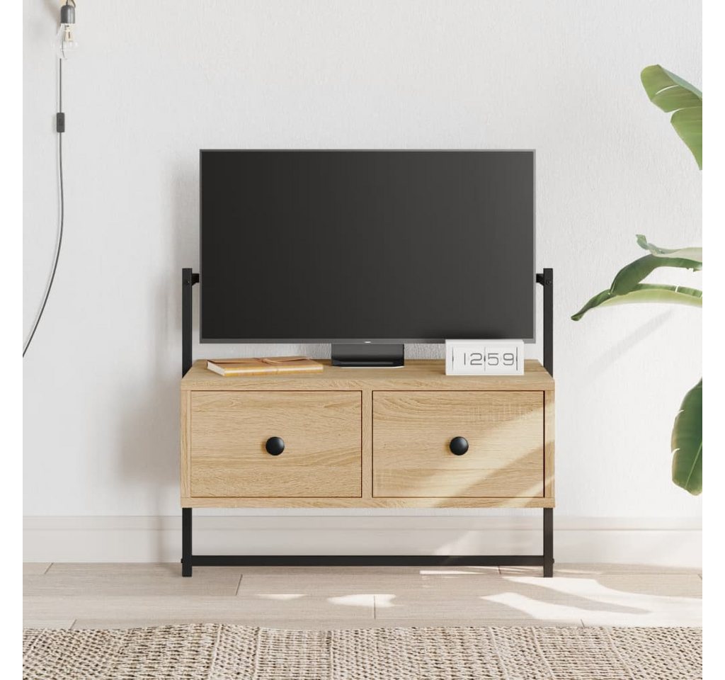 furnicato TV-Schrank TV-Wandschrank Sonoma-Eiche 60,5x30x51 cm Holzwerkstoff (1-St) von furnicato
