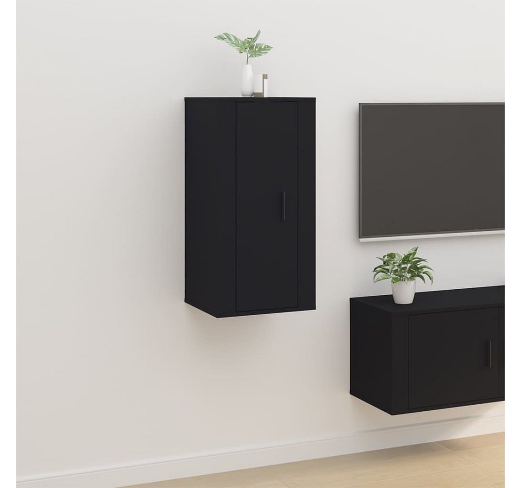 furnicato TV-Schrank TV-Wandschrank Schwarz 40x34,5x80 cm (1-St) von furnicato