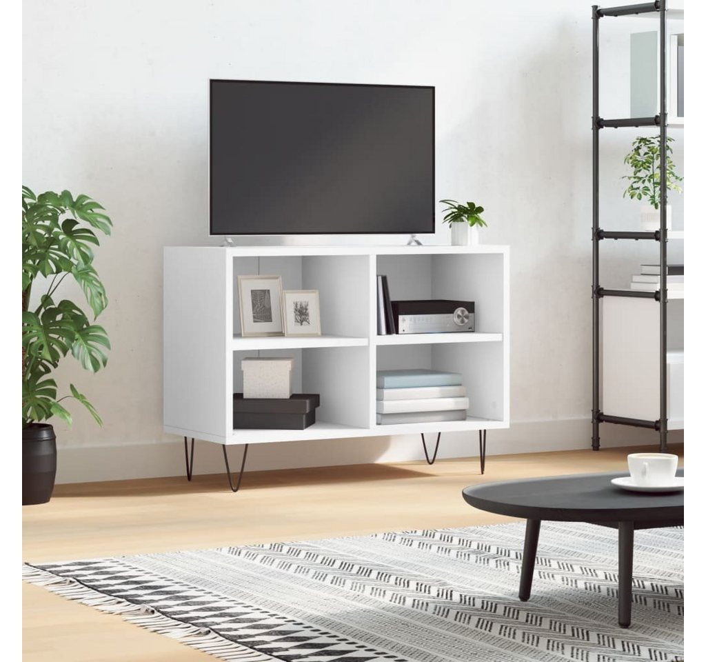 furnicato TV-Schrank Weiß 69,5x30x50 cm Holzwerkstoff von furnicato