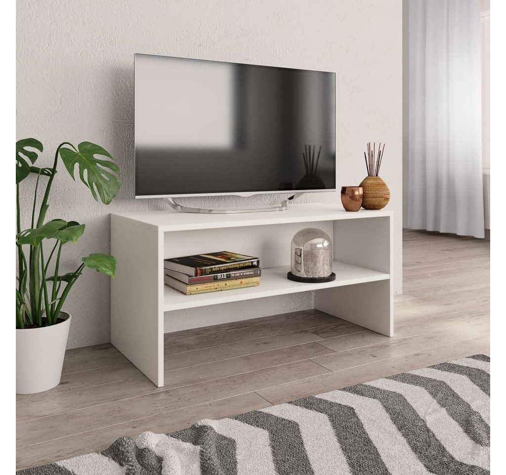 furnicato TV-Schrank Weiß 80x40x40cm Holzwerkstoff von furnicato