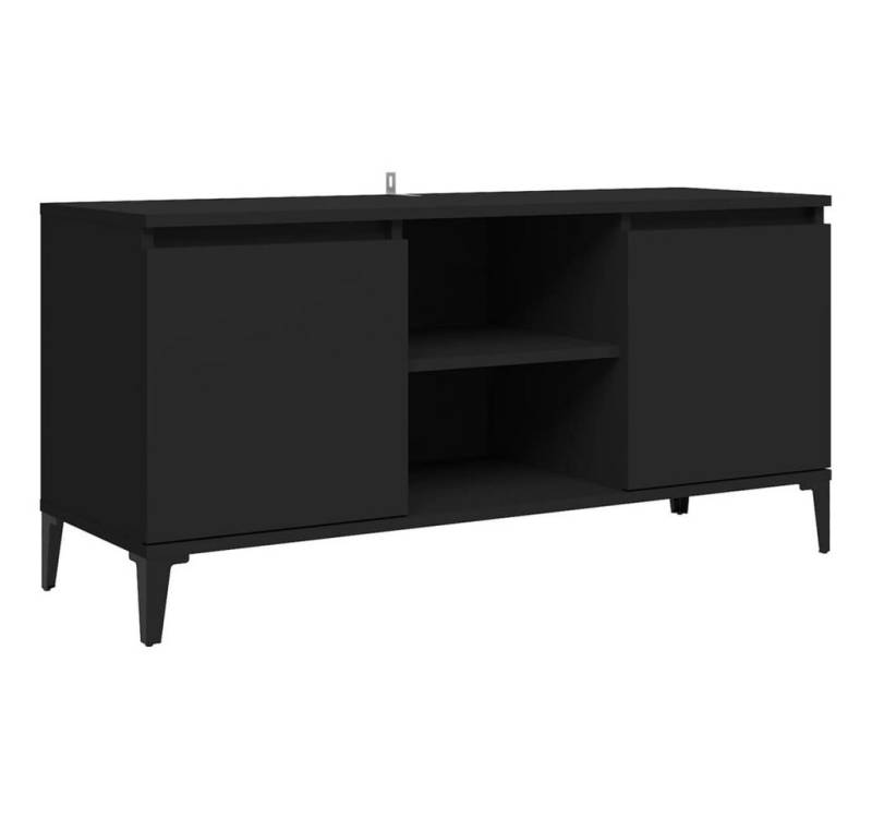 furnicato TV-Schrank mit Metallbeinen Schwarz 103,5x35x50 cm (1-St) von furnicato
