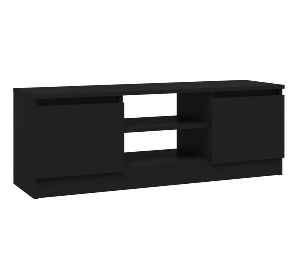 furnicato TV-Schrank mit Tür Schwarz 102x30x36 cm (1-St) von furnicato