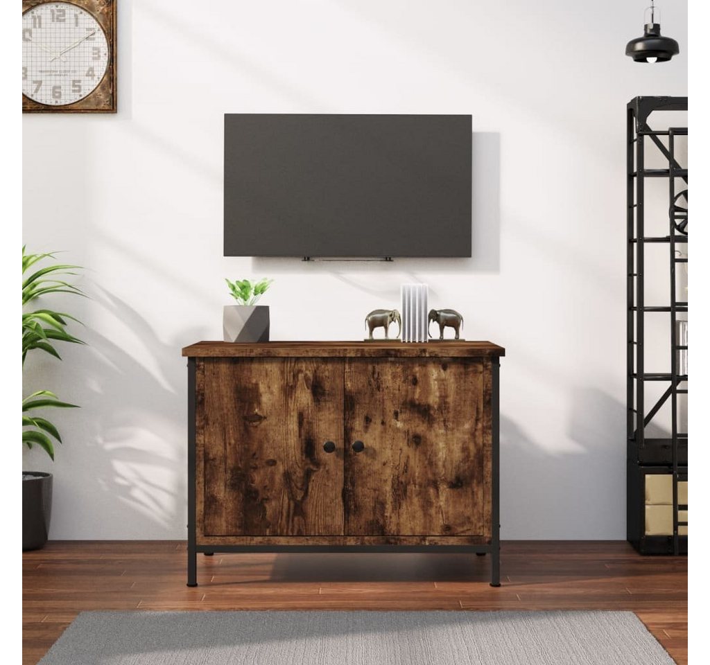 furnicato TV-Schrank mit Türen Räuchereiche 60x35x45 cm Holzwerkstoff von furnicato