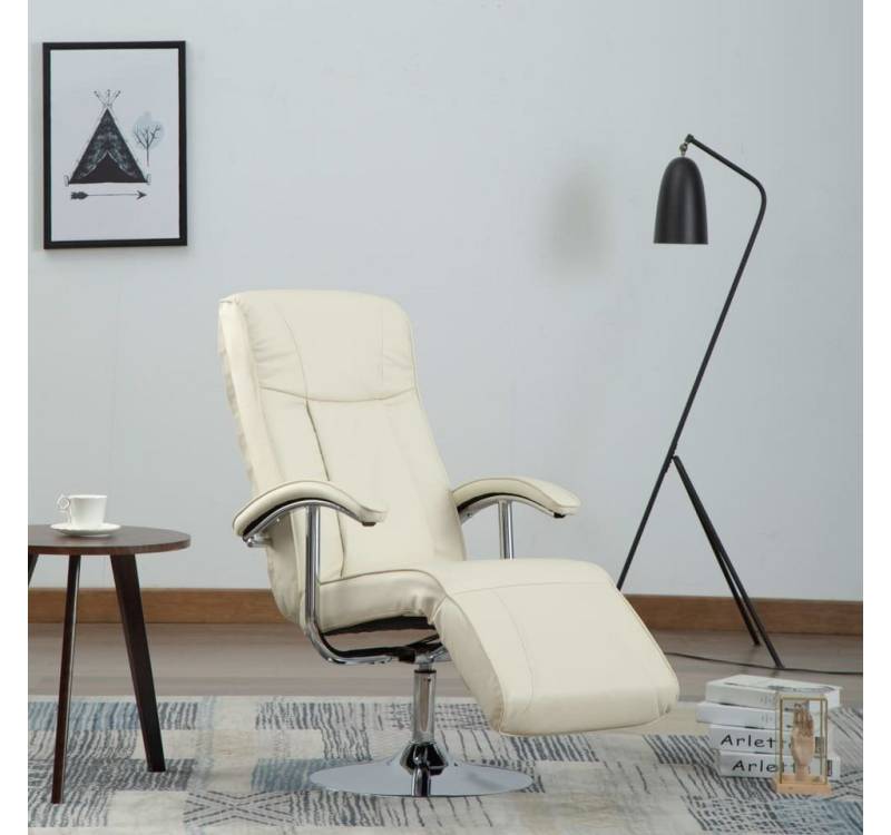 furnicato TV-Sessel Creme Kunstleder (1-St) von furnicato