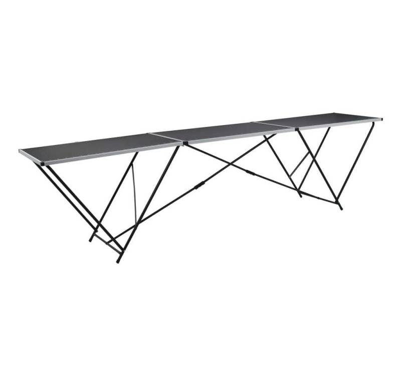 furnicato Tapeziertisch Klappbar MDF und Aluminium 300x60x78 cm von furnicato