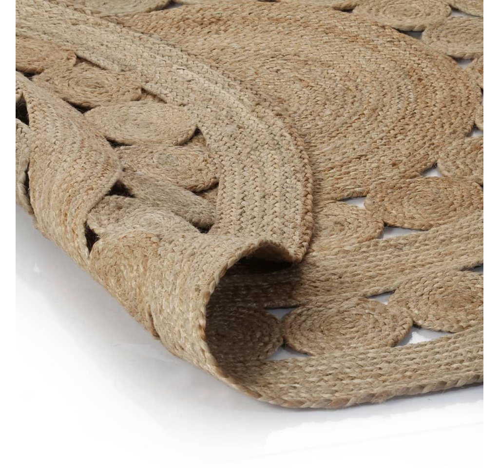 furnicato Teppich Flechtmuster Jute 120 cm Rund furnicato Teppich Flechtmuster Jute 120 cm Rund von furnicato
