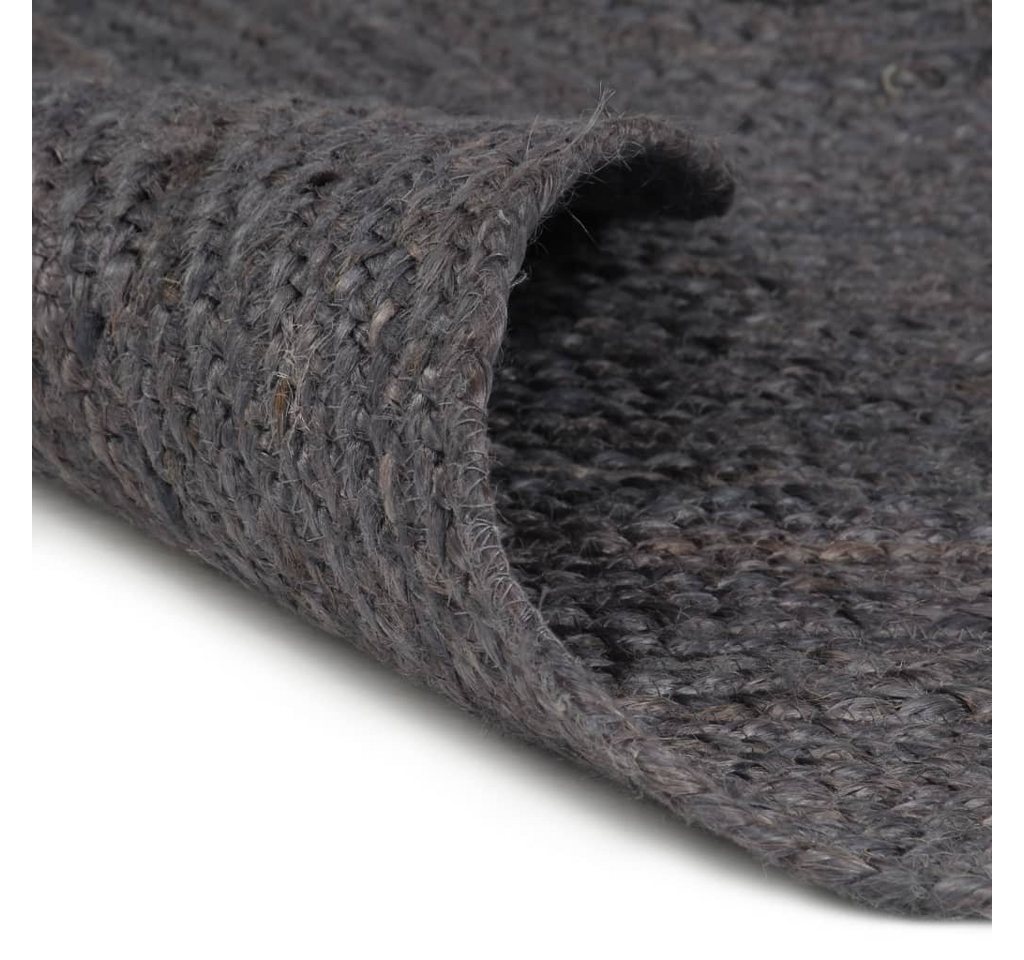 furnicato Teppich Handgefertigt Jute Rund 240 cm Dunkelgrau furnicato Teppich Handgefertigt Jute Rund 240 cm Dunkelgrau von furnicato