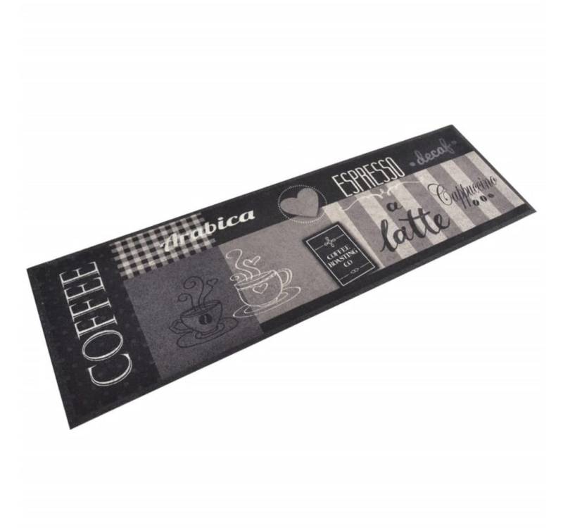 furnicato Teppich Küchenteppich Waschbar Coffee Schwarz 45x150 cm Samt furnicato Teppich Küchenteppich Waschbar Coffee Schwarz 45x150 cm Samt von furnicato