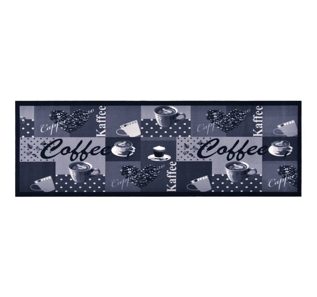 furnicato Teppich Küchenteppich Waschbar Kaffee Blau 60x300 cm furnicato Teppich Küchenteppich Waschbar Kaffee Blau 60x300 cm von furnicato