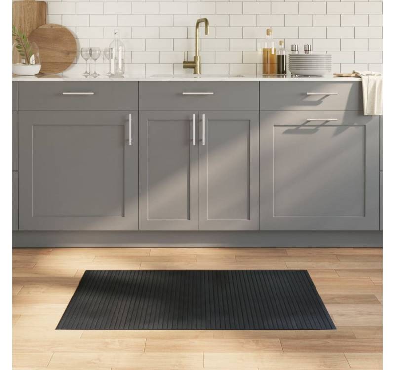 furnicato Teppich Rechteckig Grau 60x100 cm Bambus furnicato Teppich Rechteckig Grau 60x100 cm Bambus von furnicato