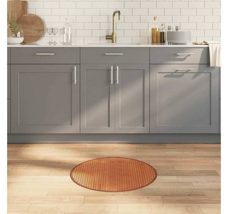 furnicato Teppich Rund Braun 60 cm Bambus furnicato Teppich Rund Braun 60 cm Bambus von furnicato