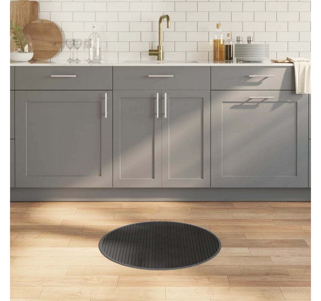 furnicato Teppich Rund Grau 60 cm Bambus furnicato Teppich Rund Grau 60 cm Bambus von furnicato