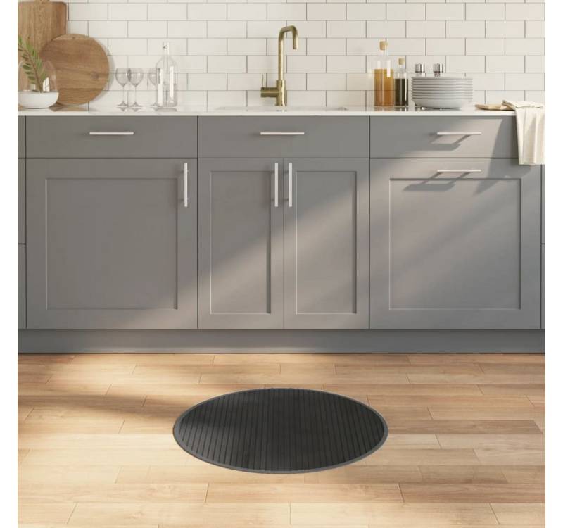 furnicato Teppich Rund Grau 60 cm Bambus furnicato Teppich Rund Grau 60 cm Bambus von furnicato