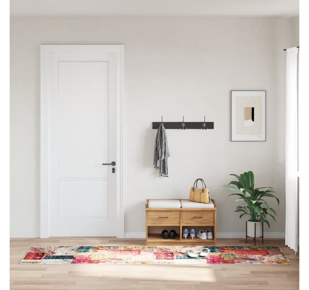 furnicato Teppich Waschbar Patchwork 80x300 cm Mehrfarbig Rutschfest furnicato Teppich Waschbar Patchwork 80x300 cm Mehrfarbig Rutschfest von furnicato