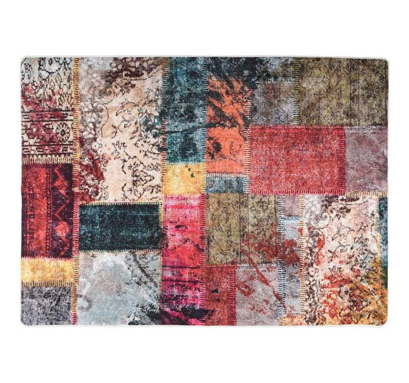 furnicato Teppich Waschbar Patchwork Mehrfarbig 120x180 cm Rutschfest furnicato Teppich Waschbar Patchwork Mehrfarbig 120x180 cm Rutschfest von furnicato
