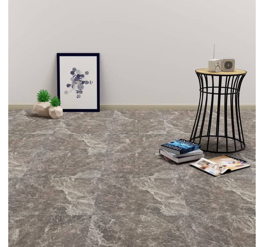 furnicato Terrassendielen PVC-Fliesen Selbstklebend 20 Stk. 1,86 m² Schwarz Marmor-Optik von furnicato