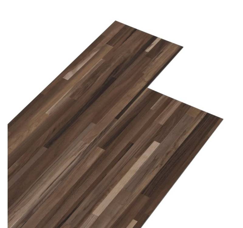 furnicato Terrassendielen PVC-Fliesen Selbstklebend 5,21 m² 2 mm Braun Gestreift von furnicato