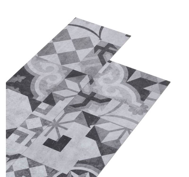 furnicato Terrassendielen PVC-Laminat-Dielen 4,46 m² 3 mm Selbstklebend Grau Muster von furnicato