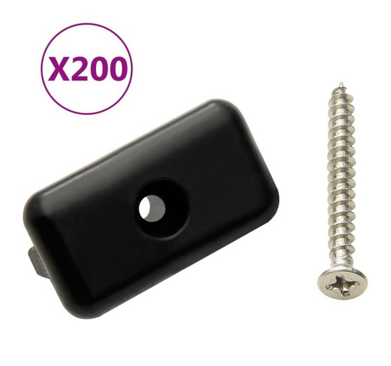 furnicato Terrassendielen Terrassenclips mit Schrauben 200 Stk. Kunststoff Edelstahl 304 furnicato Terrassendielen Terrassenclips mit Schrauben 200 Stk. Kunststoff Edelstahl 304 von furnicato