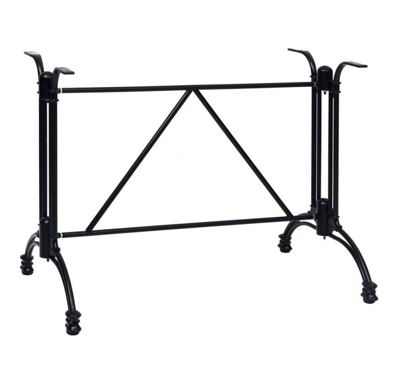 furnicato Tischbein Bistrotisch-Gestell Schwarz 93x60x72 cm Aluminiumguss von furnicato