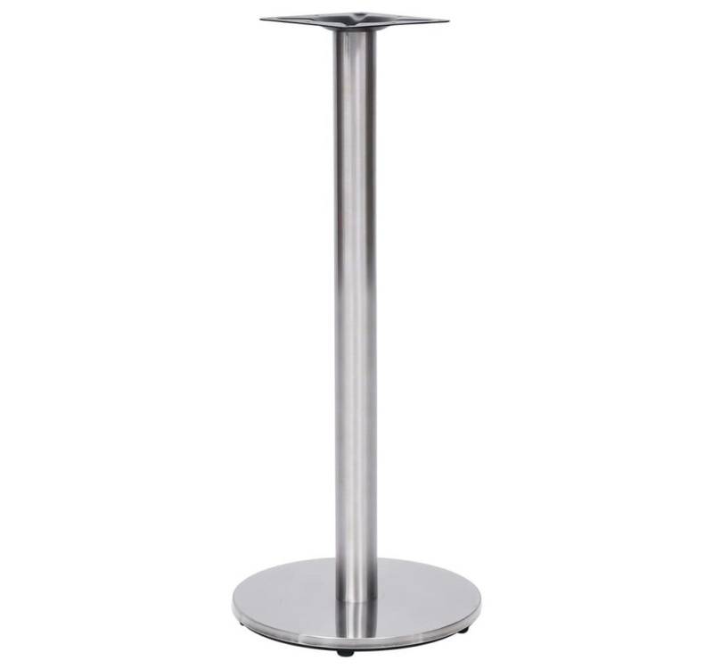 furnicato Tischbein Bistrotisch-Gestell Silbern Ø45x107 cm Edelstahl von furnicato