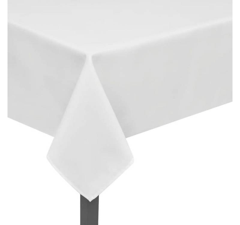 furnicato Tischdecke 5 Tischdecken Weiß 190 x 130 cm von furnicato