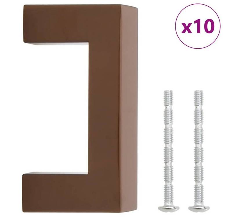 furnicato Türgriff Möbelgriffe 10 Stk. Bronzen 64 mm Edelstahl furnicato Türgriff Möbelgriffe 10 Stk. Bronzen 64 mm Edelstahl von furnicato