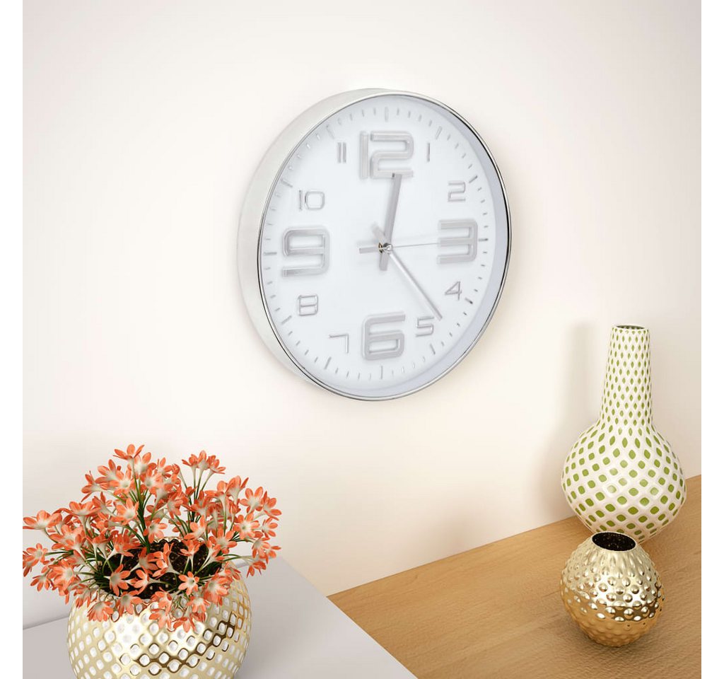 furnicato Uhr Wanduhr 30 cm Silbern furnicato Uhr Wanduhr 30 cm Silbern von furnicato