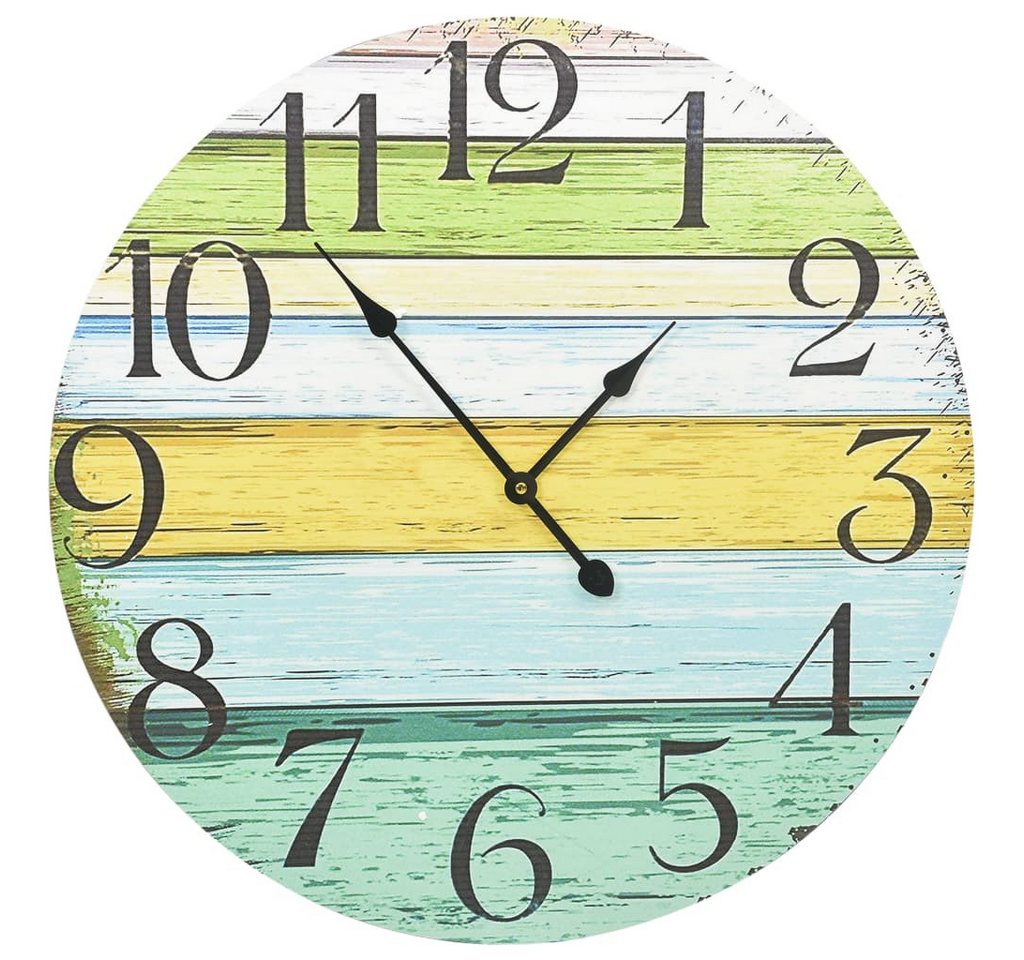 furnicato Uhr Wanduhr Mehrfarbig 60 cm MDF furnicato Uhr Wanduhr Mehrfarbig 60 cm MDF von furnicato