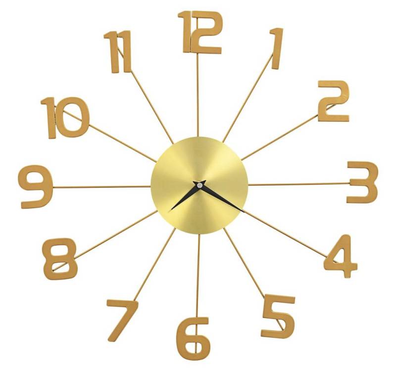 furnicato Uhr Wanduhr Metall 50 cm Golden furnicato Uhr Wanduhr Metall 50 cm Golden von furnicato