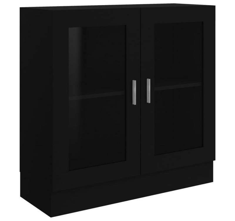 furnicato Vitrine Vitrinenschrank Schwarz 82,5x30,5x80 cm Holzwerkstoff (1-St) von furnicato