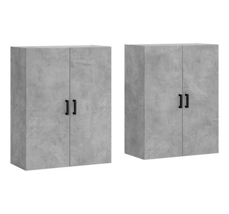 furnicato Wandhängeschrank Wandschränke 2 Stk. Betongrau 69,5x34x90 cm, 2-tlg. von furnicato