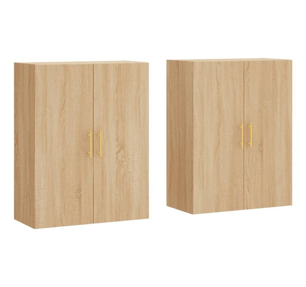 furnicato Wandhängeschrank Wandschränke 2 Stk. Sonoma-Eiche 69,5x34x90 cm, 1-tlg. von furnicato